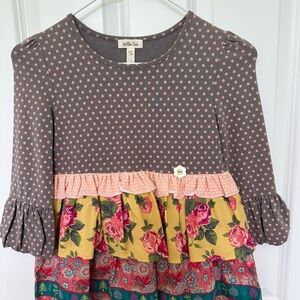 Matilda Jane Pink Polka Dot Tunic NWOT